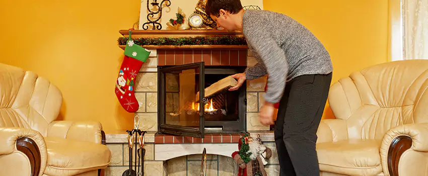 Rusted Metal Fireplace Restoration in Kalispell, Montana